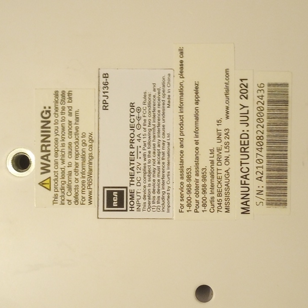 RCA Projector - Picture 3 of 4